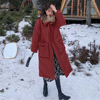 Big flower Down Jackets winter new pattern Fox Hair collar Mid length version thickening keep warm Large coat wholesale Big flower Down Jackets winter new pattern Fox Hair collar Mid length version thickening keep warm Large coat wholesale