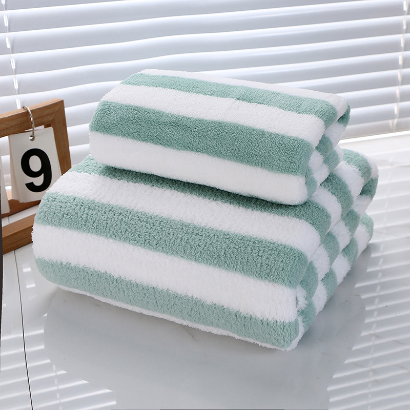 Present Towel Coral Fleece Towels Facecloth Household Absorbent Wholesale Towels Bath Towel