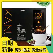 麦馨卡奴甜美式咖啡120盒装 韩国进口MaximKANU速溶含糖 黑咖啡粉