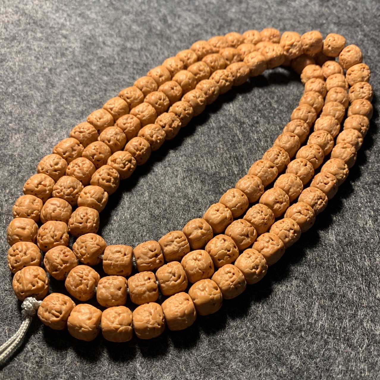 佛手玄武纹小金刚菩提子手串108颗藏式原籽三日红佛手小金刚手链