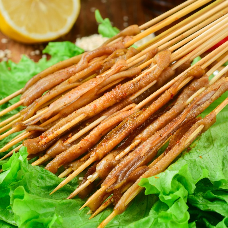 铁板鸭肠小串商用锦夕油炸串夺命小肉串半成品烧烤鸭肠冷冻5000串