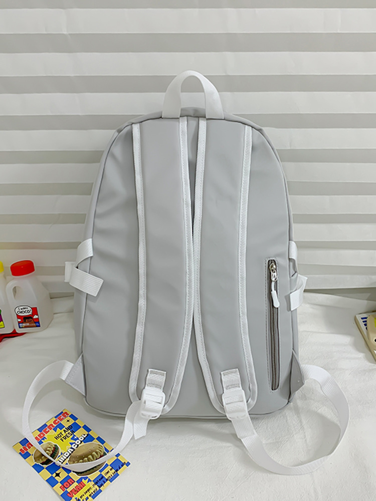 Backpack Girls' Japanese Large Capacity Bag 23 New Campus Wholesale Letter Simplicity High School Student Schoolbag