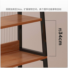 多层置物架落地收纳架带柜门储物展示架子家用柜子便利店商超申恒