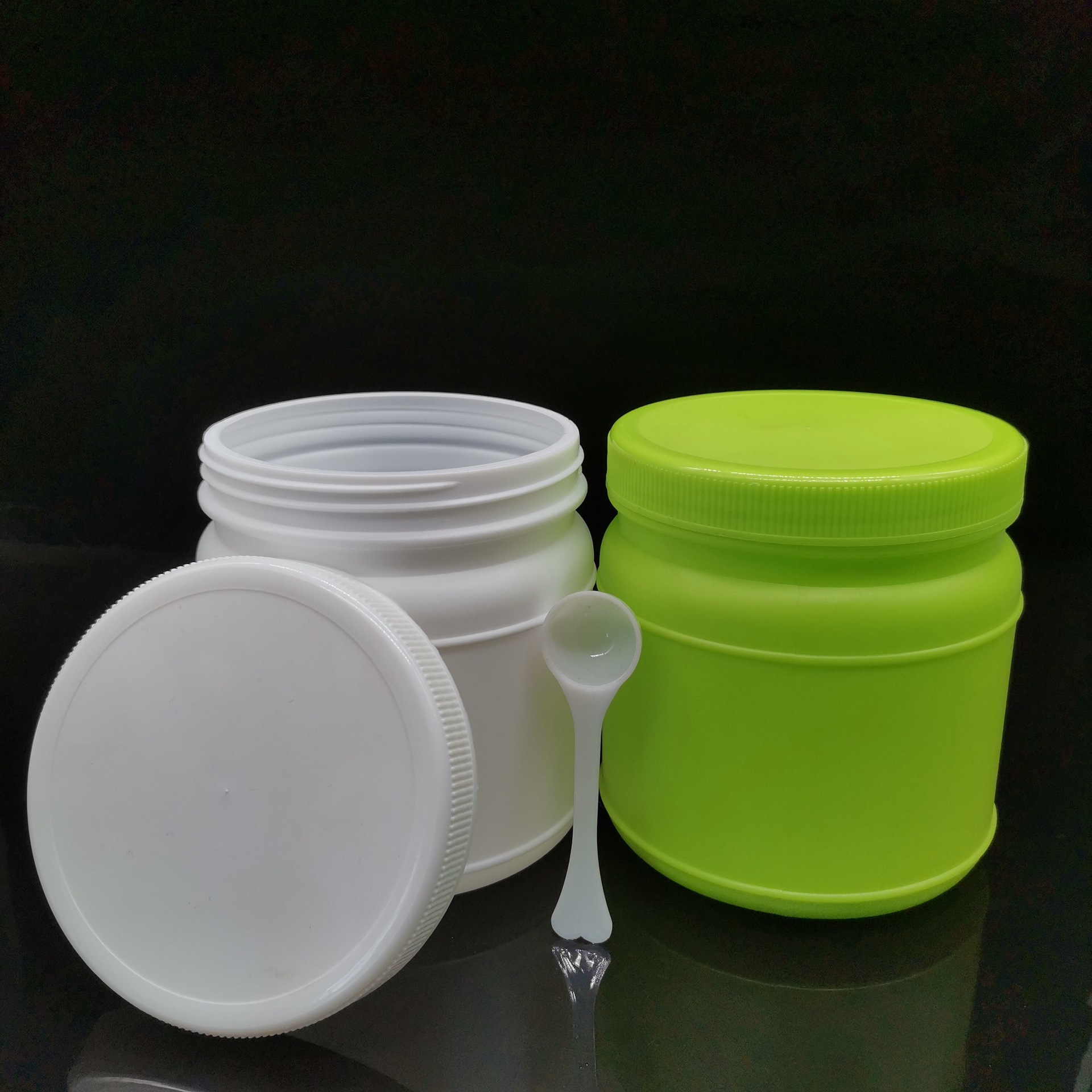 现货批发1000g奶粉塑料桶 广口粉剂瓶食品包装瓶 蛋白粉粉剂瓶