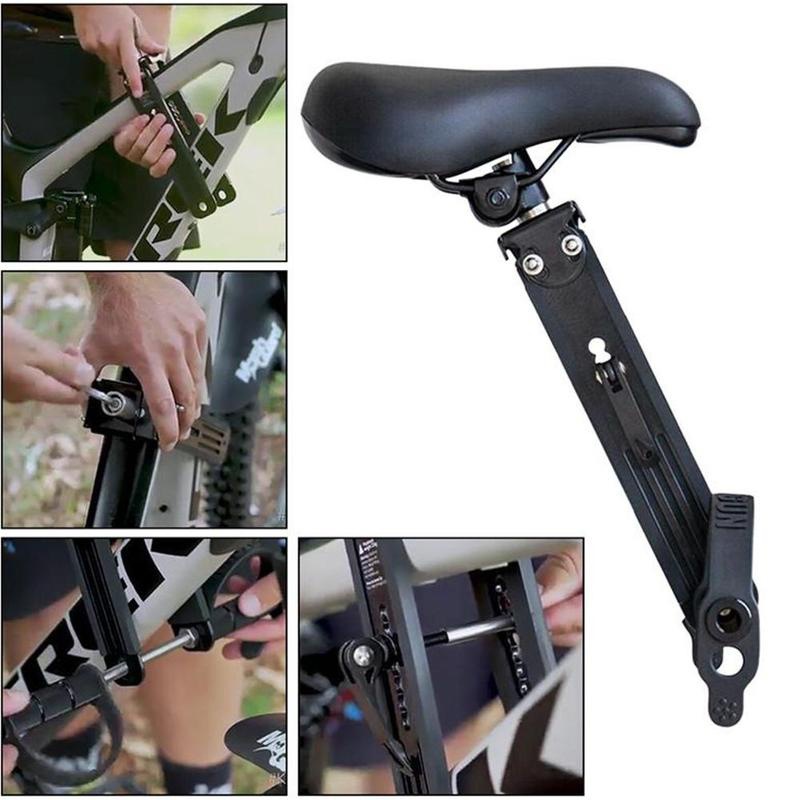 自行车儿童单车架 通用山地自行车座椅 前置快拆车座易于安装