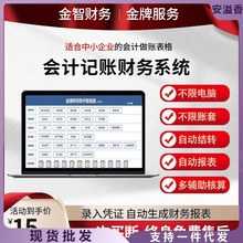 会计做账软件excel财务自动报表格系统单机手工账小企业代理记账