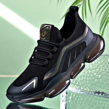 男士运动鞋男鞋子休闲透气网面跑步百搭潮流飞织男款老爹夏季