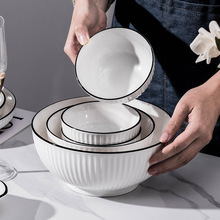 釉下彩餐具2024新款陶瓷碗碟套装简约家用送礼品菜盘子组合吃饭碗