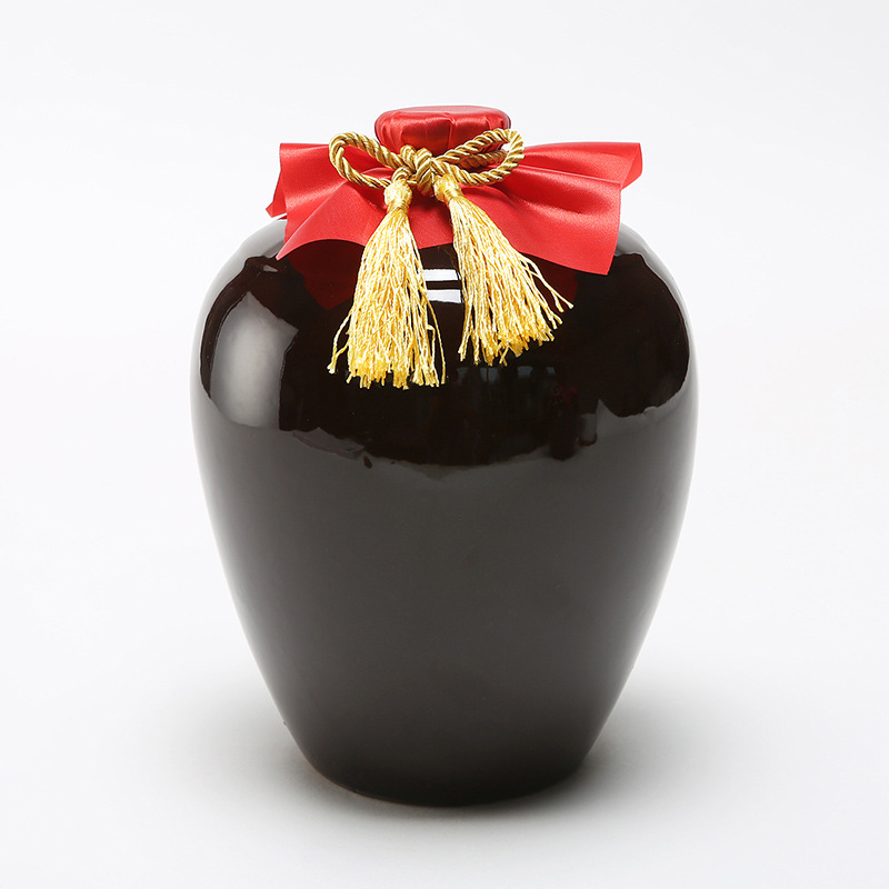 a1sd批发123510斤装陶瓷酒坛土陶酒罐子窖藏密封装白黄红酒配木塞