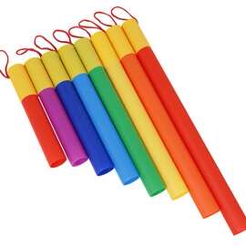 奥尔夫儿童打击乐器彩色八音筒带手柄 早教宝宝音响音筒