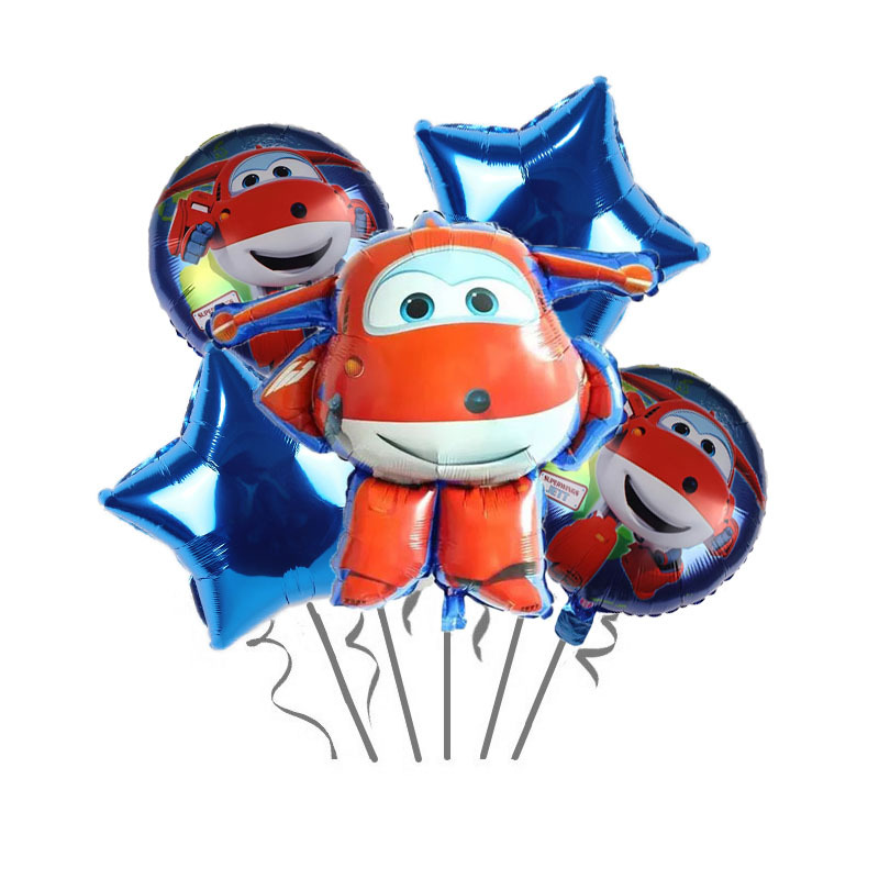 Cross-Border Children's Ledi Flying Man Cartoon Birthday Background Decoration Duoduo Xiaoai Banquet Arrangement Aluminum Film Balloon Dress up