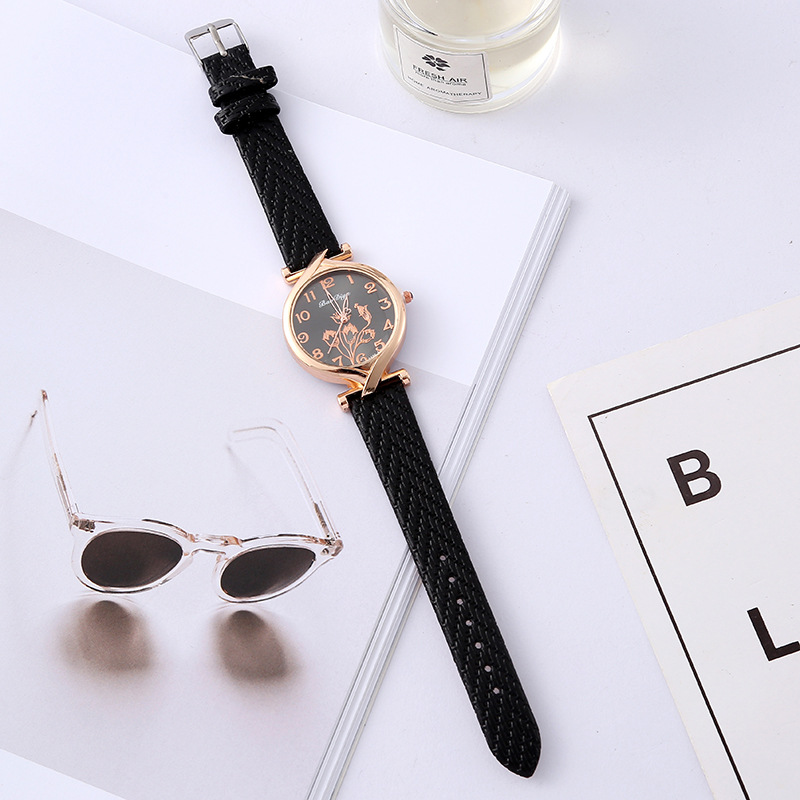 Mori Style Small Dial Fashion Quartz Watch Korean Style Student Compact Watch Creative Printing Dial Watch Wholesale