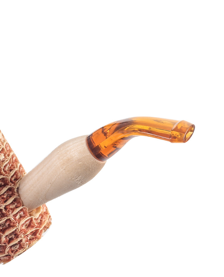 玉米斗中号弯式烟斗国产 玉米芯烟斗 待客玉米斗新手一次性烟斗