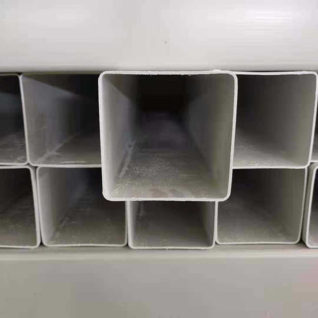 厂家发货矩形白色通信标志桩水培塑料方管单孔方管pvc方管