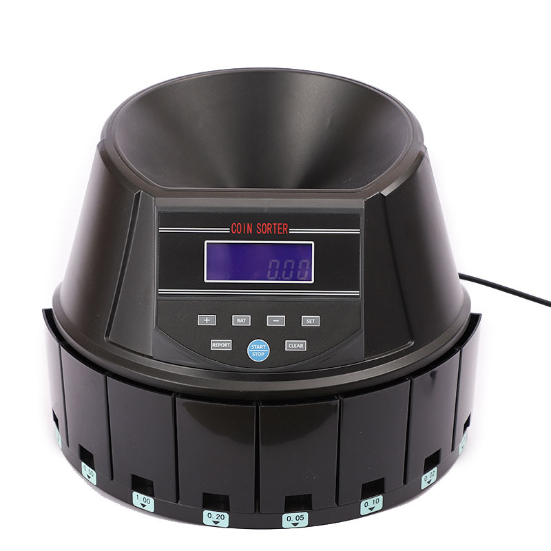 欧元美元硬币机便捷式点钞机硬币清点机两用厂家直销亚马逊直供
