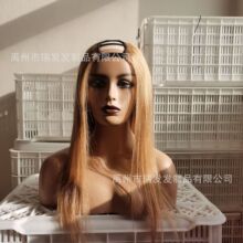 欧美女士假发真人发U型头套 27# remy hair u part wig 一件代发