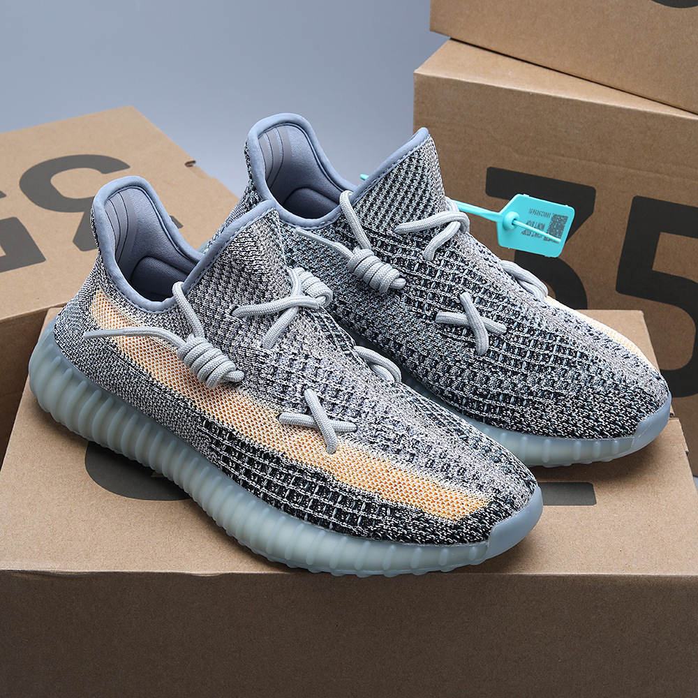 椰子鞋350丹宁蓝色水洗美洲限定正版真爆软底男鞋运动鞋莆田代发