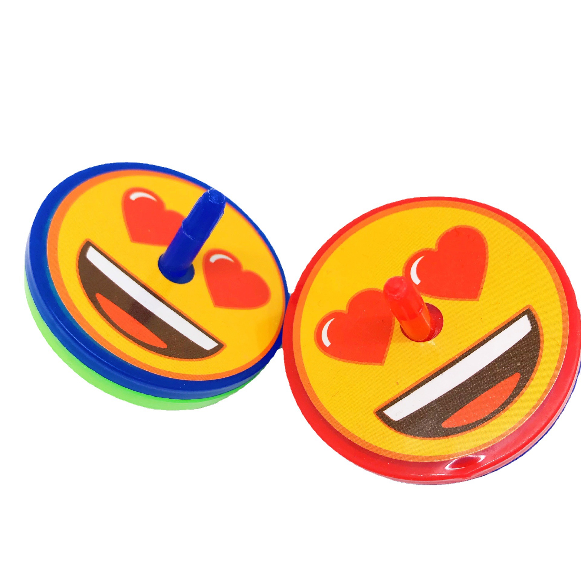 儿童手转小陀螺笑脸手动陀螺创意表情酷炫趣味小玩具地摊彩盒礼品