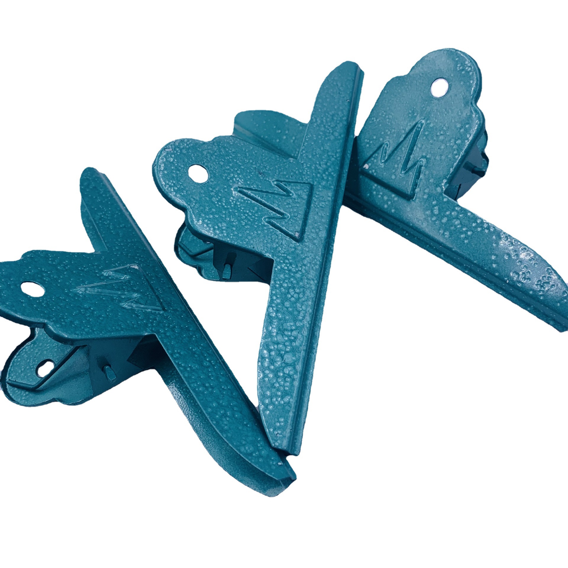 大号绿漆金属夹/高山形夹力大铁夹子 中山夹 票据夹 铁皮票据夹