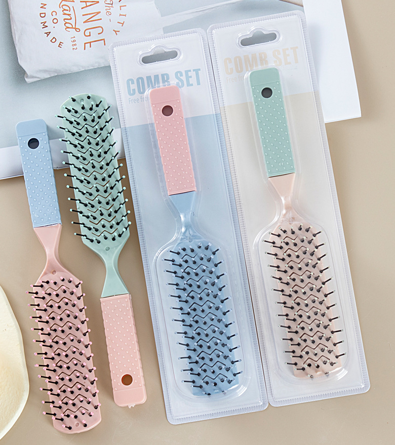 Macaron Series Macaron 003 Flat Comb Hairdressing Comb Massage Comb Air Cushion Comb Straight Comb