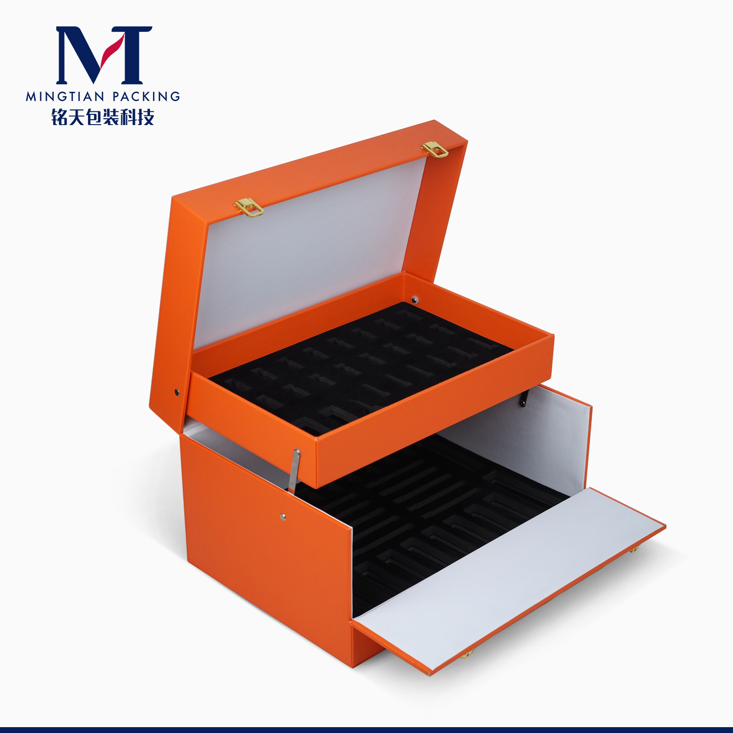 工厂定制护肤化妆美容双层套盒 食品坚果月饼红酒搭配pu皮质礼盒