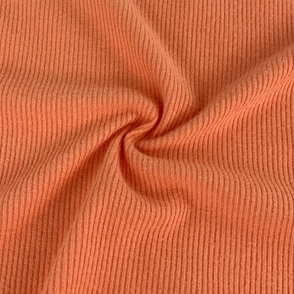 纯棉2x2罗纹袖口腰口领口弹力罗纹布加厚加粗罗纹面料21s针织弹力