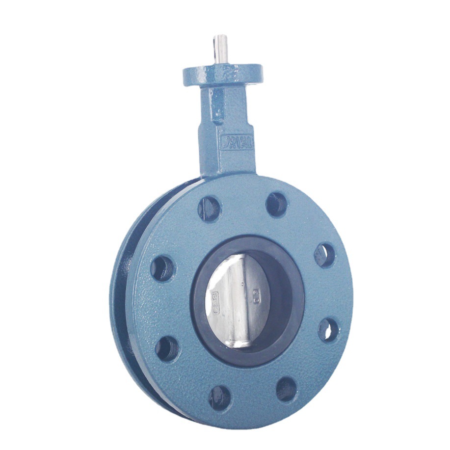 厂家直供球墨铸铁阀门 u型法兰软密封蝶阀 船用蝶阀