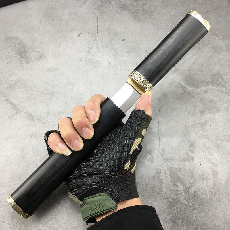 日本武士短刀锋利一体龙骨高硬度户外刀具直刀防身随身野外求生刀