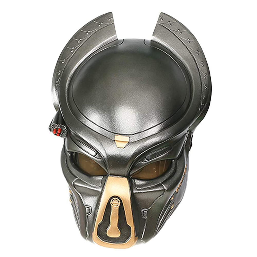异形大战铁血战士乳胶头套万圣节铁血战士头盔派对装扮舞会道具