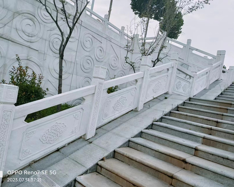 花岗岩石栏杆阳台别墅石围栏景区公园庭院镂空花岗岩石雕栏杆