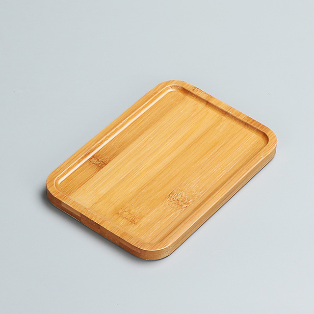 Bamboo Plate Chinese Wooden Tray Hotel Wooden Plate Fruit Plate Fruit Plate Barbecue Plate Dried Fruit Tray Storage Tray