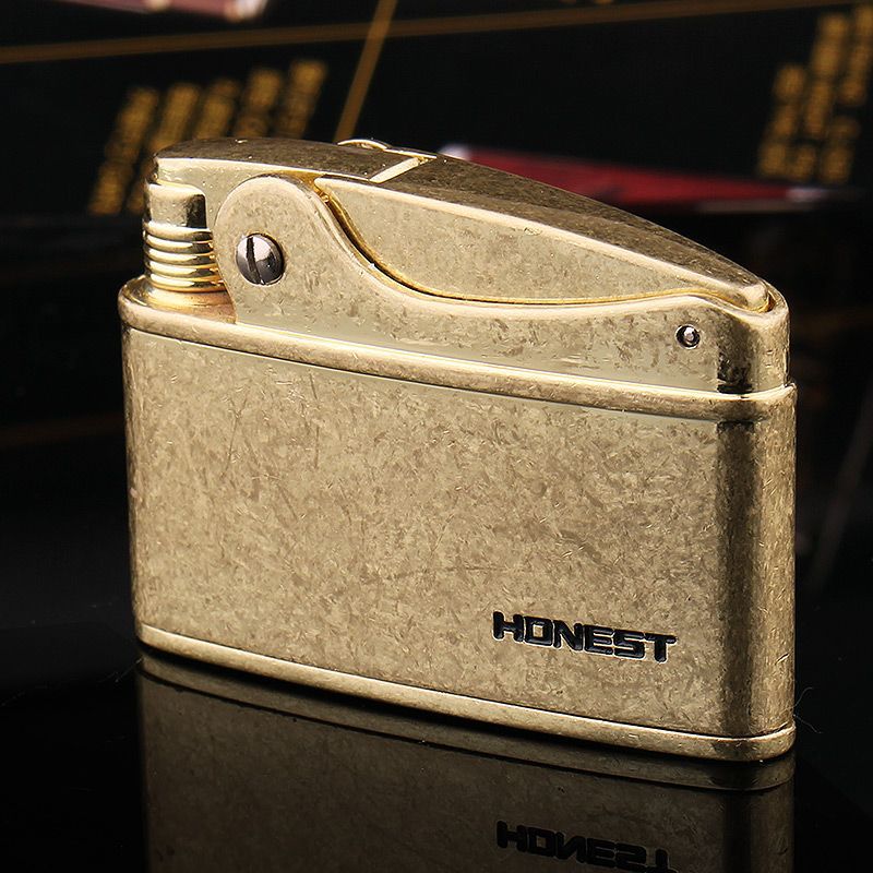 磕头老式打火机煤油复古砂轮火石怀旧创意一键按压古董男士礼物潮