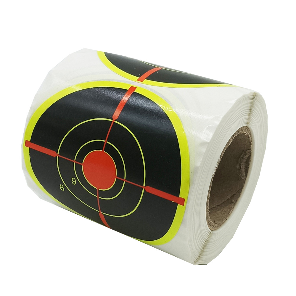 【target house】直径3英寸弹弓靶纸200贴每卷射击弓箭靶纸贴纸