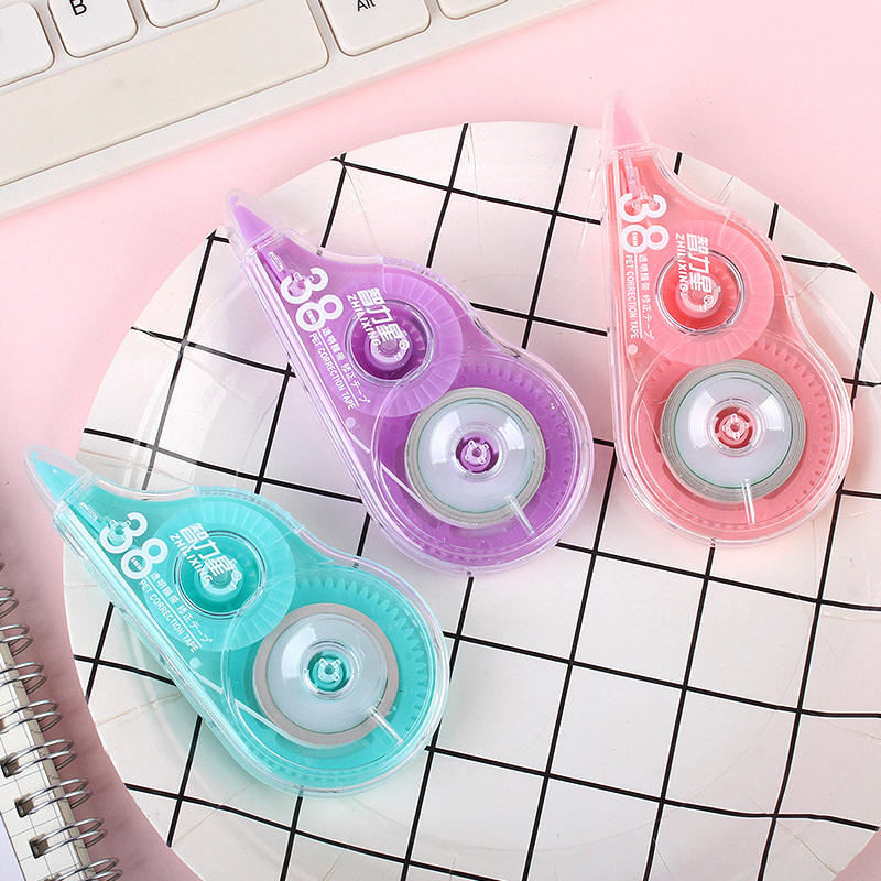 Correction tape for primary school students with large capacity correction tape modification tape office correction tape stationery wholesale manufacturers Specification drawing