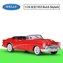 WELLY威利1:24别克1953Buick Skylark敞篷车仿真合金汽车成品模型