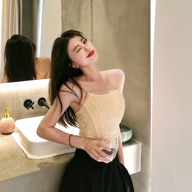 抹胸裹胸上衣图片