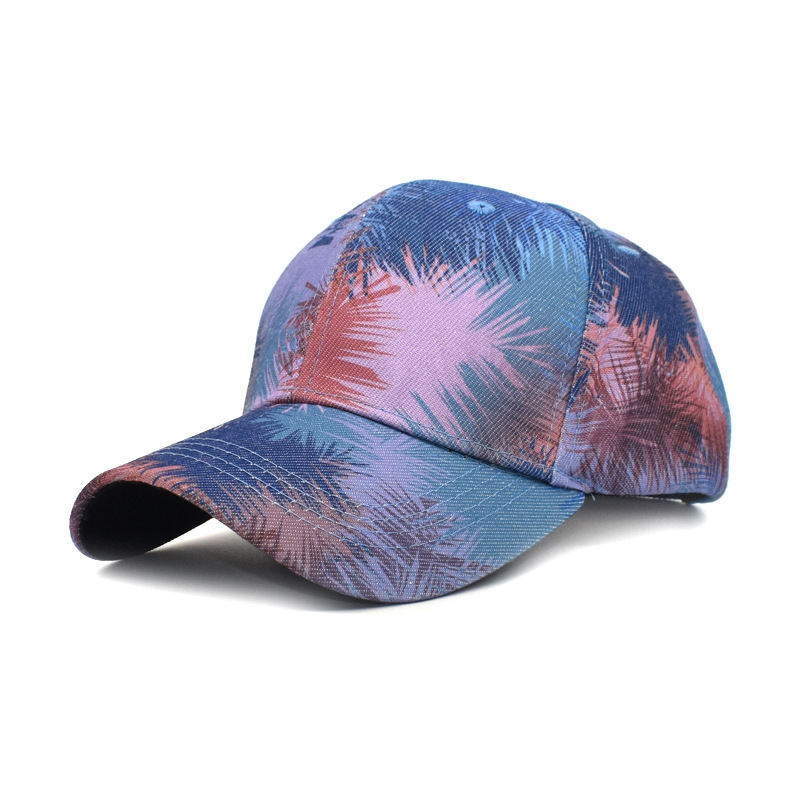 Foreign Trade Spring and Autumn Ladies New Tie-Dyed Baseball Cap Cross-Border Outdoor Travel Hat Embroidered Peaked Cap Sun Hat