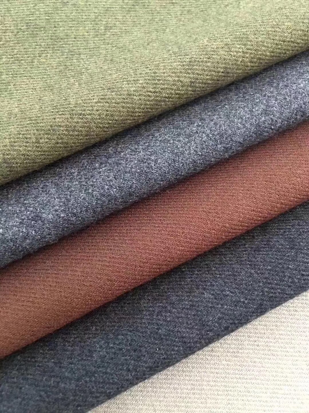 2020秋冬时装面料 梭织tr斜纹磨毛 西服套装外套 挺阔有型不易皱