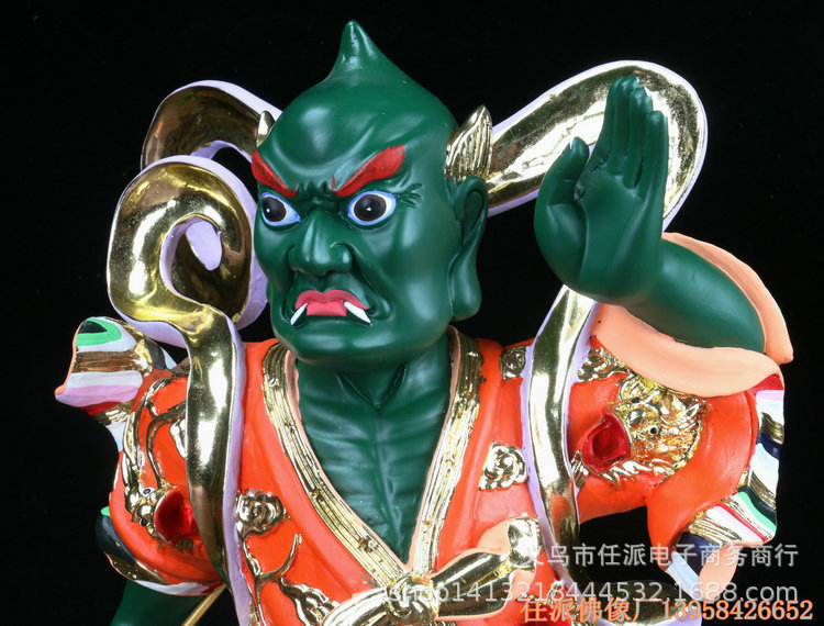 千里眼 顺风耳 16寸佛像厂家批发 道教神像家居摆件妈祖侍从佛教