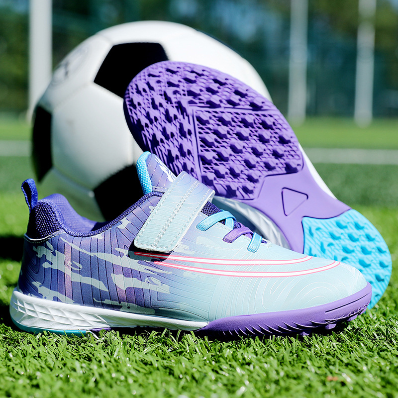 跨境大码新款刺客14足球鞋男碎钉tf室内防滑长钉ag专业皮足训练鞋