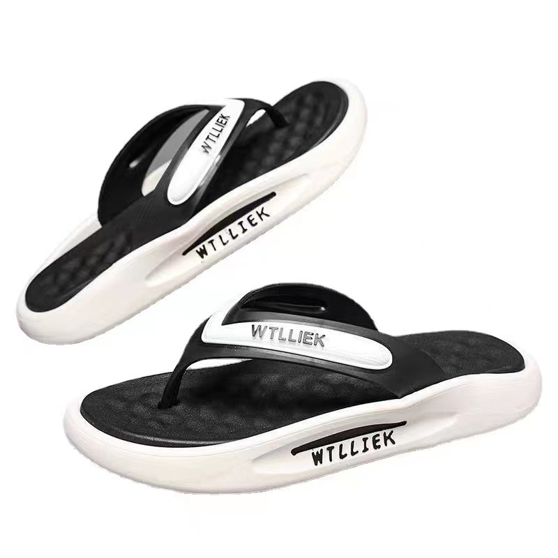 Summer New Outdoor Wear Non-Slip Sports Casual Versatile Men's Flip-Flops Trendy Thick Bottom Slip-on Sandals