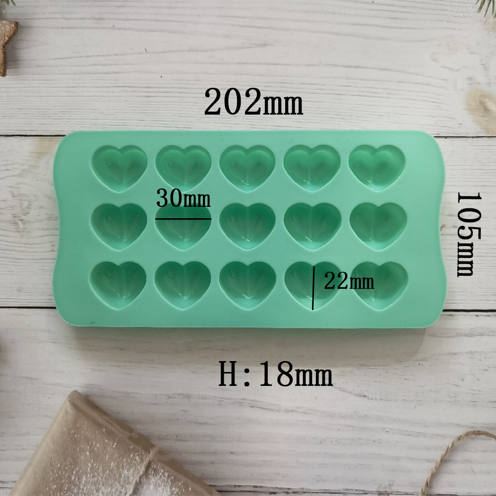 15 Even Droplets Silicone Chocolate Mold Insert Candle Fondant Epoxy Cookie Cutter Jelly/Pudding Mold