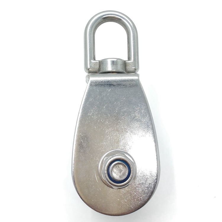 手动滑轮拉绳升降家用吊挂式起重滑轮小型起重吊线定滑轮挂线吊钩