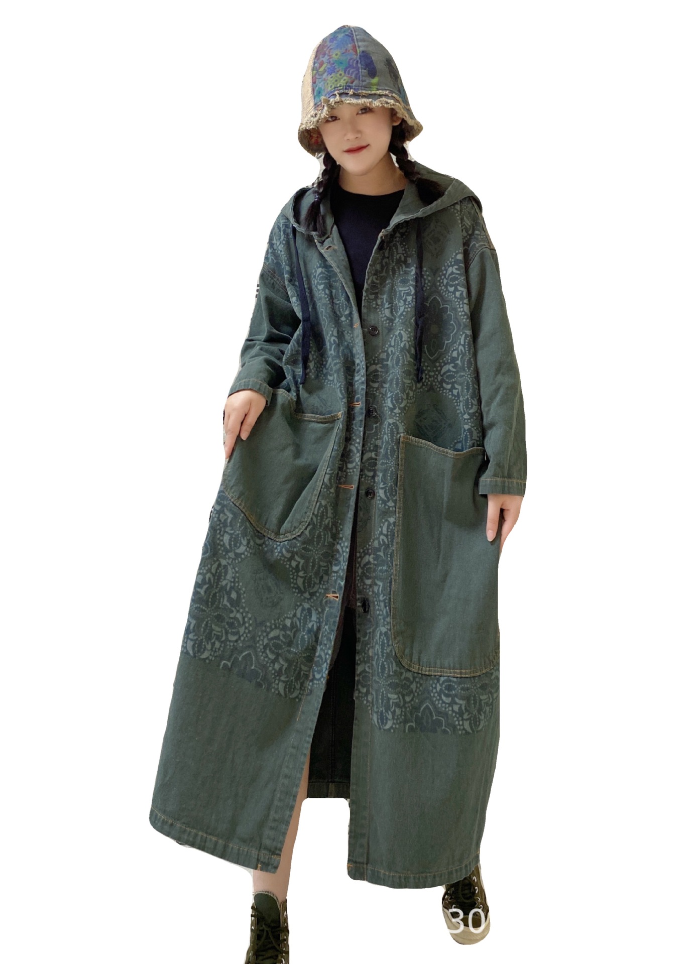 风衣中国风女装