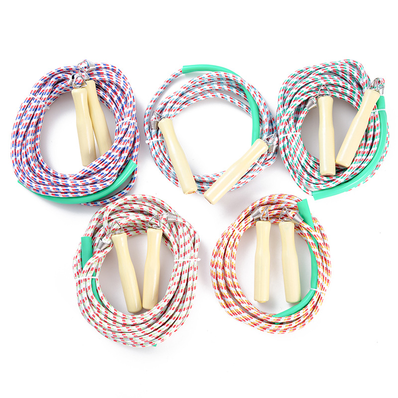 厂家直销长绳跳绳专用5米,7米,10米长跳绳 比赛专用群体棉跳绳