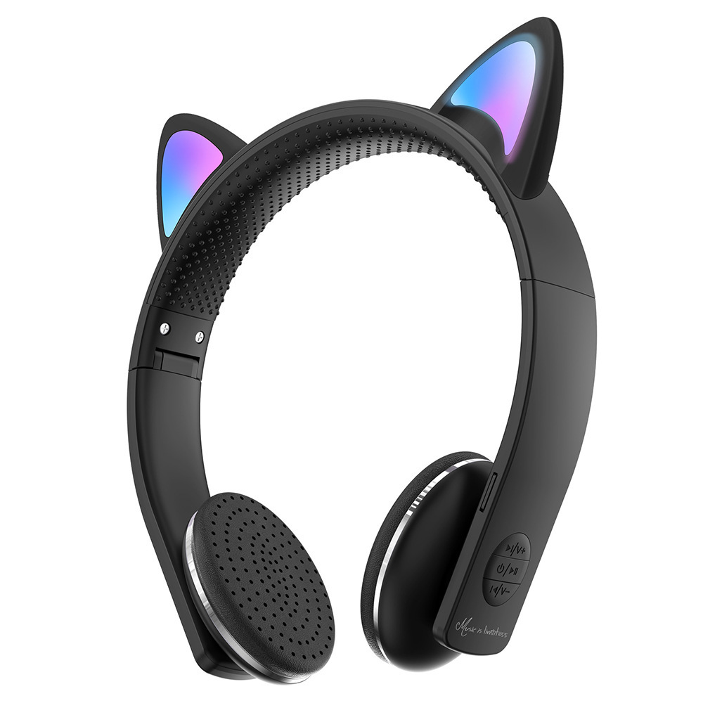 AKZ-609卡儿童通发光萌宠蓝牙耳机立体声头戴式蓝牙耳机
