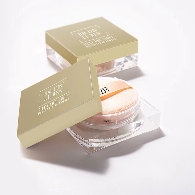 Helen Beauty Light Luxury Mist Face Powder Finishing Powder Concealer Smear-Proof Makeup Air Silky Finishing Loose Powder One Piece Dropshipping