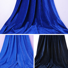 丝绒布料面料布料布桌布台布窗帘金丝绒宝蓝色深蓝色毛毯遮光影楼