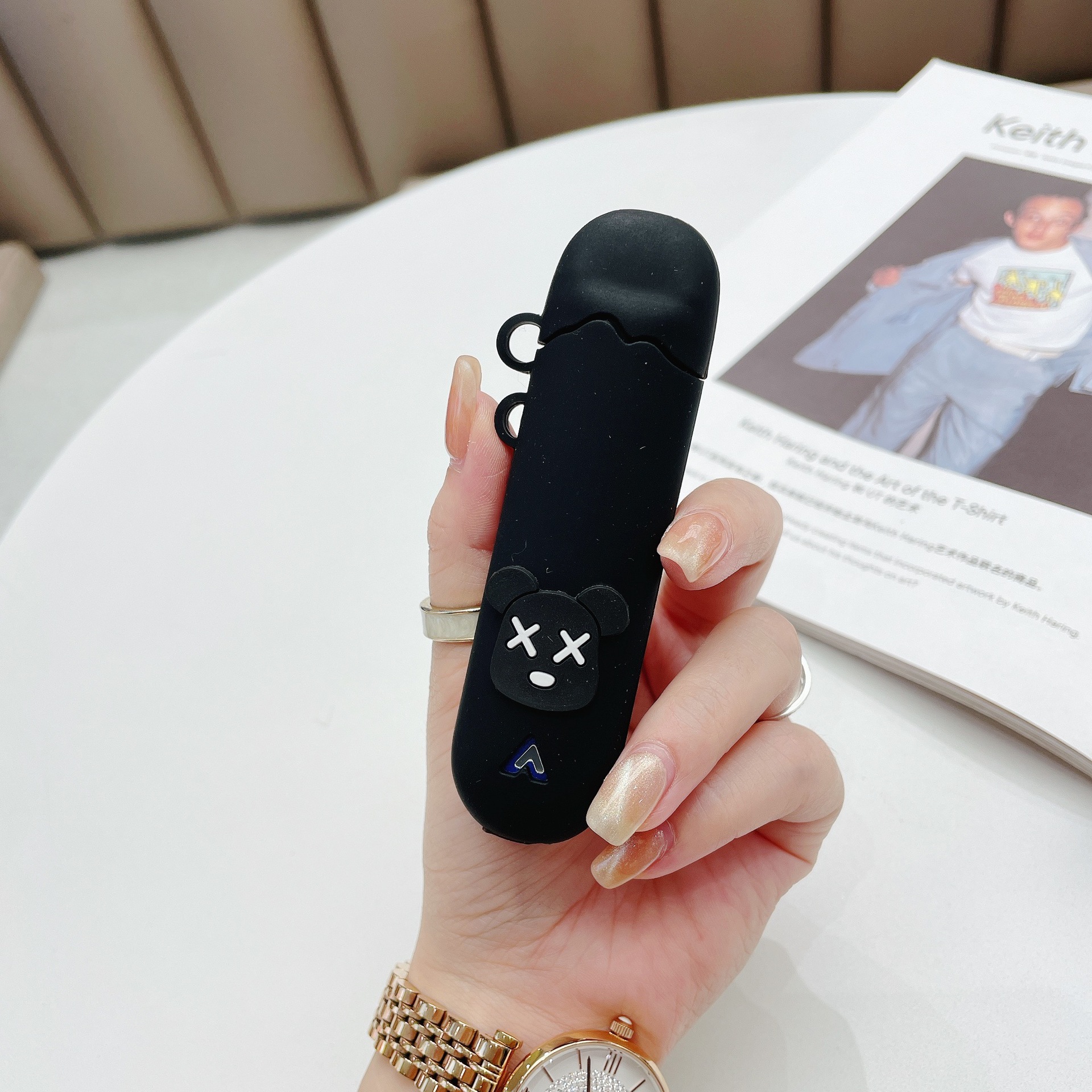 新铂德保护套卡通硅胶套boulder电子器烟套防尘皮套贴纸挂绳琥珀