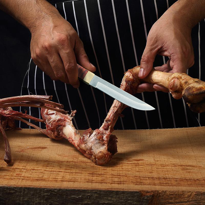 蒙古专用烤全羊割肉刀 吃肉羊肉刀剔骨水果小刀户外野营烧烤用具